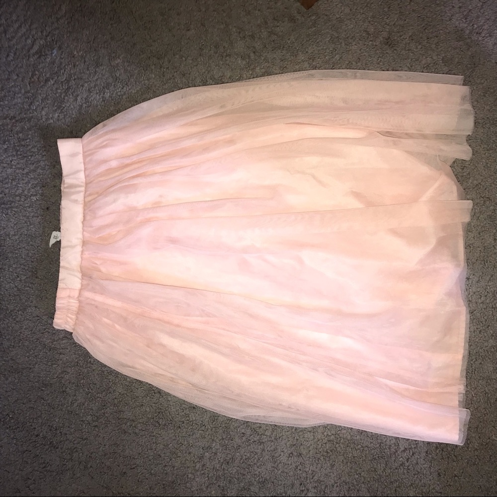 Pink long skirt with tag
